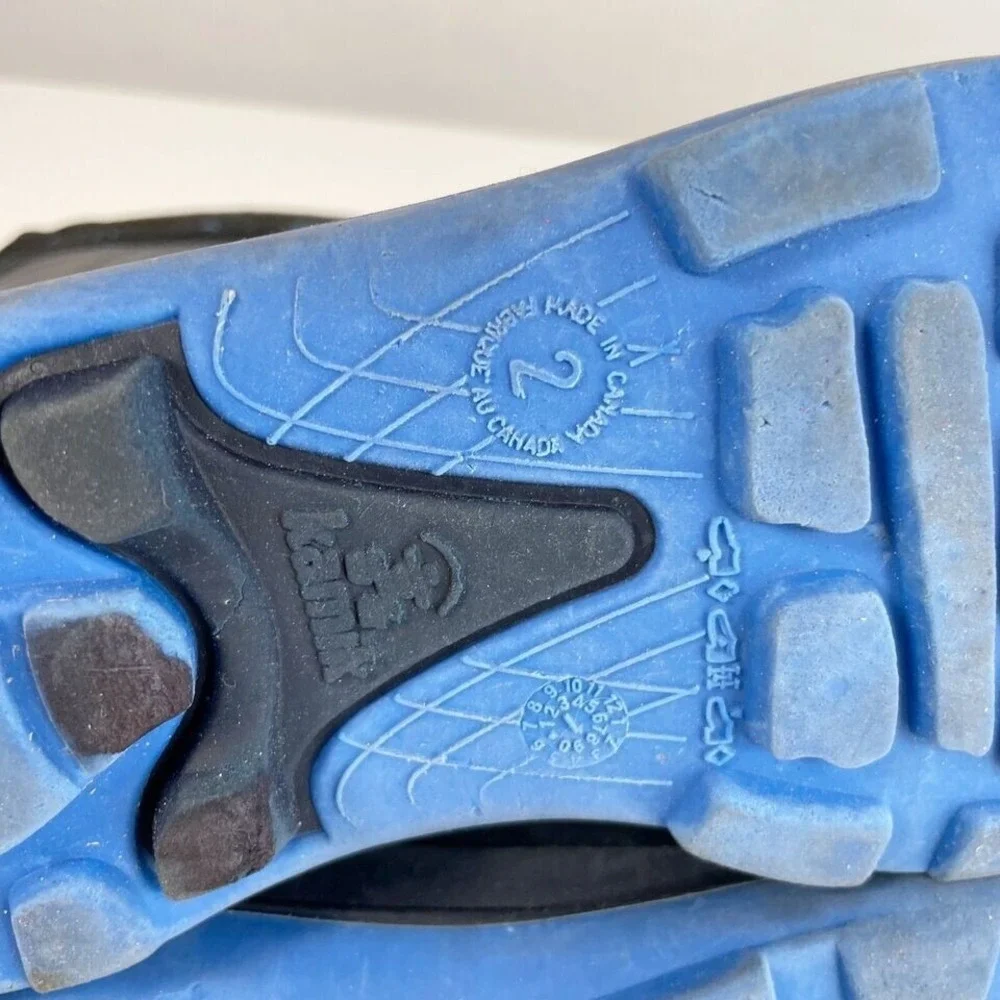 Kamik Snobuster Snow Boots Kids Size 2 Black Blue Pull On Waterproof Outdoor‎